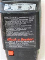 BLACK AND DECKER DRILL BIT SHARPENER