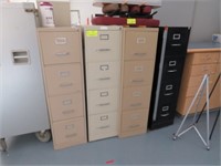 4 ASSORTED FILE CABINETS