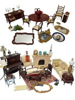 Dollhouse Dining Room & Parlor Furniture