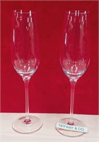 11 - PAIR OF TIFFANY & CO CHAMPAGNE FLUTES (K1)