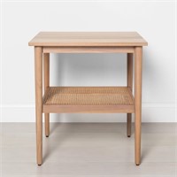 Wood & Cane Square Accent Table Natural - Hearth &