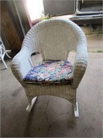 Nice rocking wicker chair