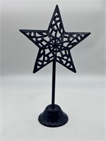 Metal Star Figurine on Weighted Stand