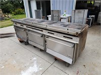 Triple French Top Station with convection ovens