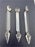 Cut Crystal Glass Prism Drop Lusters