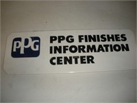 PPG Metal Sign  18x6 inches
