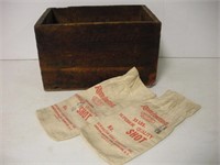 Vintage Remington Ammo Crate & Bags -