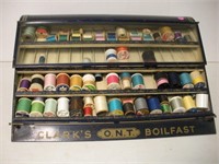 Vintage Clarks Boilfast Sewing Notion Display