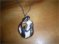 Sterling Silver Necklace & Pendent (12 Grams 28