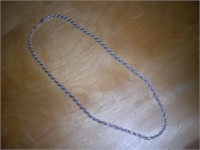 Sterling Silver Rope Necklace (40 Grams 22 Inch)