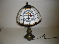 Steelers Glass Lampshade Table Lamp 20 inches