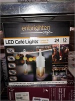 Enbrighten Cafe LED Cafe Lights 24ft. 12 Bulbs