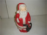 14 inch Vintage Christmas Blow Mold Santa Claus