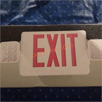 Commercial electric red green exit sign combo