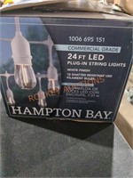 Hampton Bay 24 ft LED Plug In String Lights