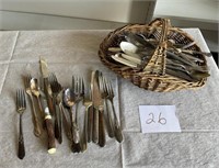 Large lot misc. Stainless, Silverplate silverware