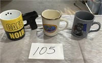 3 Collectible coffee mugs