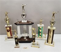 (6) Vintage Competition Shooting Trophies