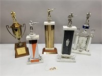(5) Vintage Competition Shooting Trophies