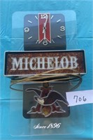 Vintage Michelob beer sign clock works