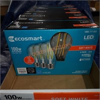 Ecosmart 100 w light bulbs lot of 6 boxes
