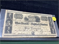Bank Promissory Note For $1000.