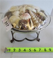 Pedestal Bowl w/ Sea Shells