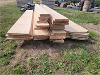 Rough sawn oak lumber; 205 board feet