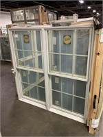 PELLA WHITE METAL CLAD GRIDDED DOUBLE SINGLE HUNG