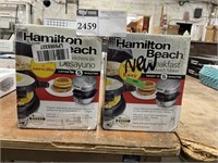 1 LOT ( 2 ) HAMILTON BEACH BREAKFAST SANDWICH