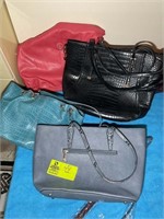 GROUP OF 4 LIGHTLY USED TO LIKE NEW PURSES BY VAR