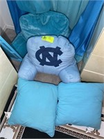 BEDSIDE PILLOWS INCLUDING UNC THEMED AND OTHERS