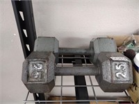 2.   25 lb weights