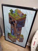 Minecraft framed poster 35 23