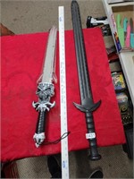 Two plastic swords