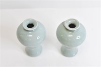 Chinese Celadon Jun-Ware Miniature Vases