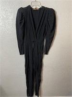 Vintage 1980s Black Jumpsuit