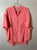 Vintage Half Button Up Shirt Pullover