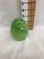 Glass Swirl Paperweight, 3 1/2”T