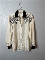 Vintage 100% Silk Button Up Shirt