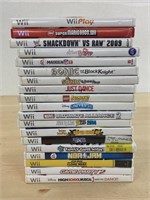 (20) Assorted Wii games, none have been tested