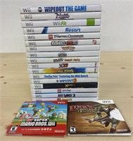 (19) Assorted Wii games, none have been tested