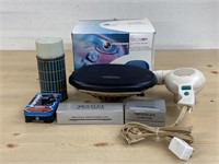 Assorted lot including Phase Linear speaker, hair