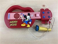Vintage Mickey Mouse Guitar Novelty Transistor AM