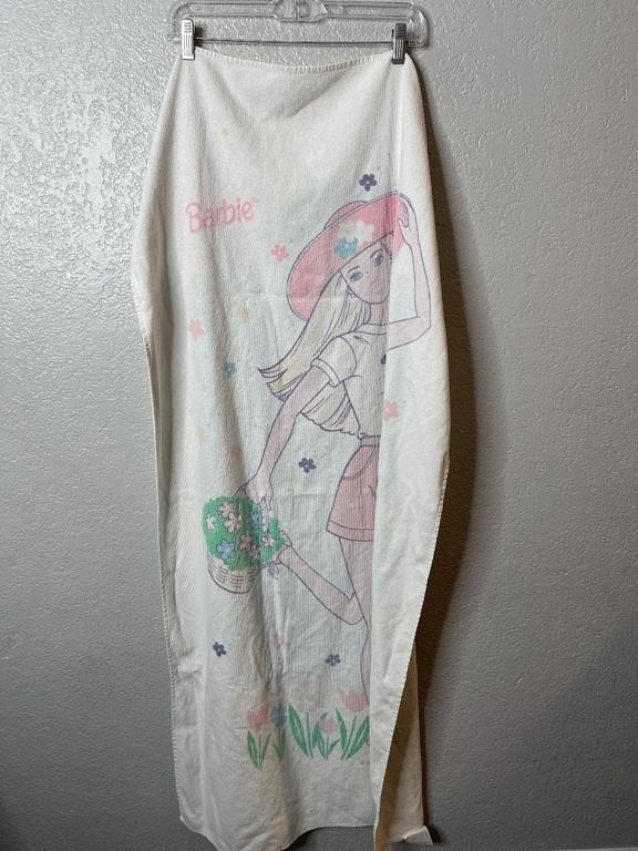 Vintage Barbie 1990s Towel