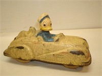 Antique Donald Duck in Car