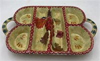 NANTUCKET HOME Divided Serving Plate Fall Leaf