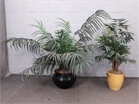 2x The Bid Large Faux Plants