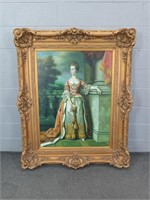 Large 45x55 Oil On Canvas Ornate Frame