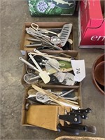 3 Box lots- utensils- knife block set